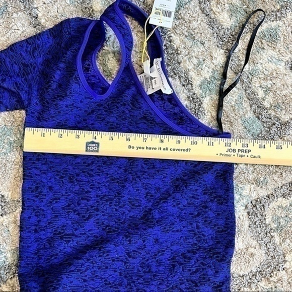 BCBG womens blue one shoulder bodycon dress size XS/S - Picture 9 of 12